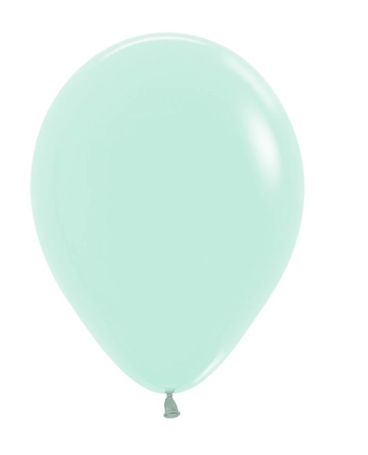 Globo Latex Redondo Pastel Mate Verde R-12 *50und Sempertex